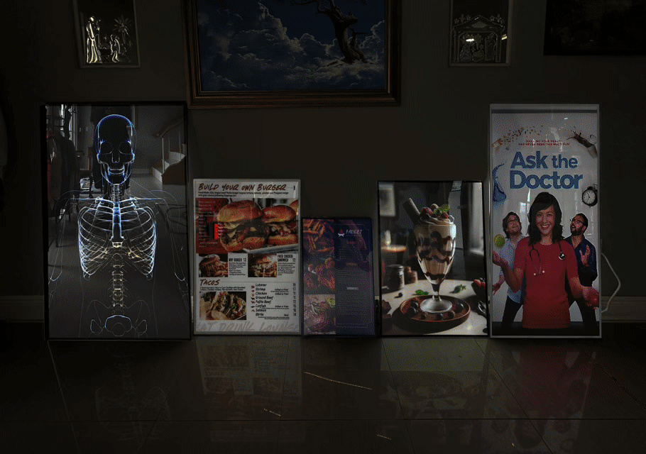 Illuminated Glass Frames & Prints